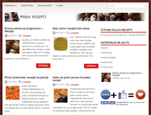Tablet Screenshot of posnikolacirecepti.com